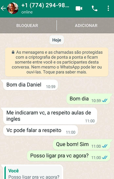 Depoimento WhatsApp 2